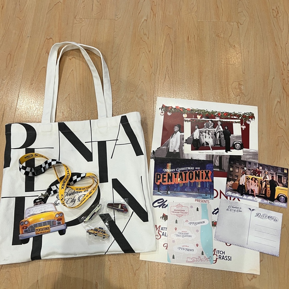 Pentatonix Autographed Christmas in the City Holiday Tour Memorabilia Set